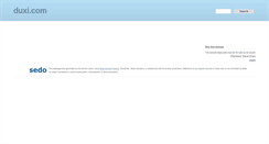 Desktop Screenshot of duxi.com